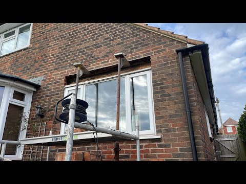Single leaf galvanised lintel install