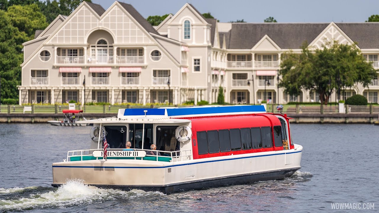 EPCOT resort area Friendship Boat new color scheme