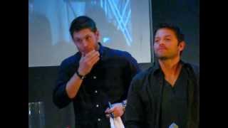 Jus In Bello 3 Supernatural Con in Rome - Jensen Saturday Panel - Misha crush the panel