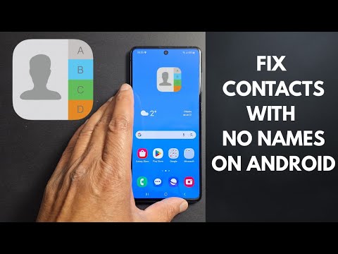 Android phone not showing contact names, just numbers (Fixed)
