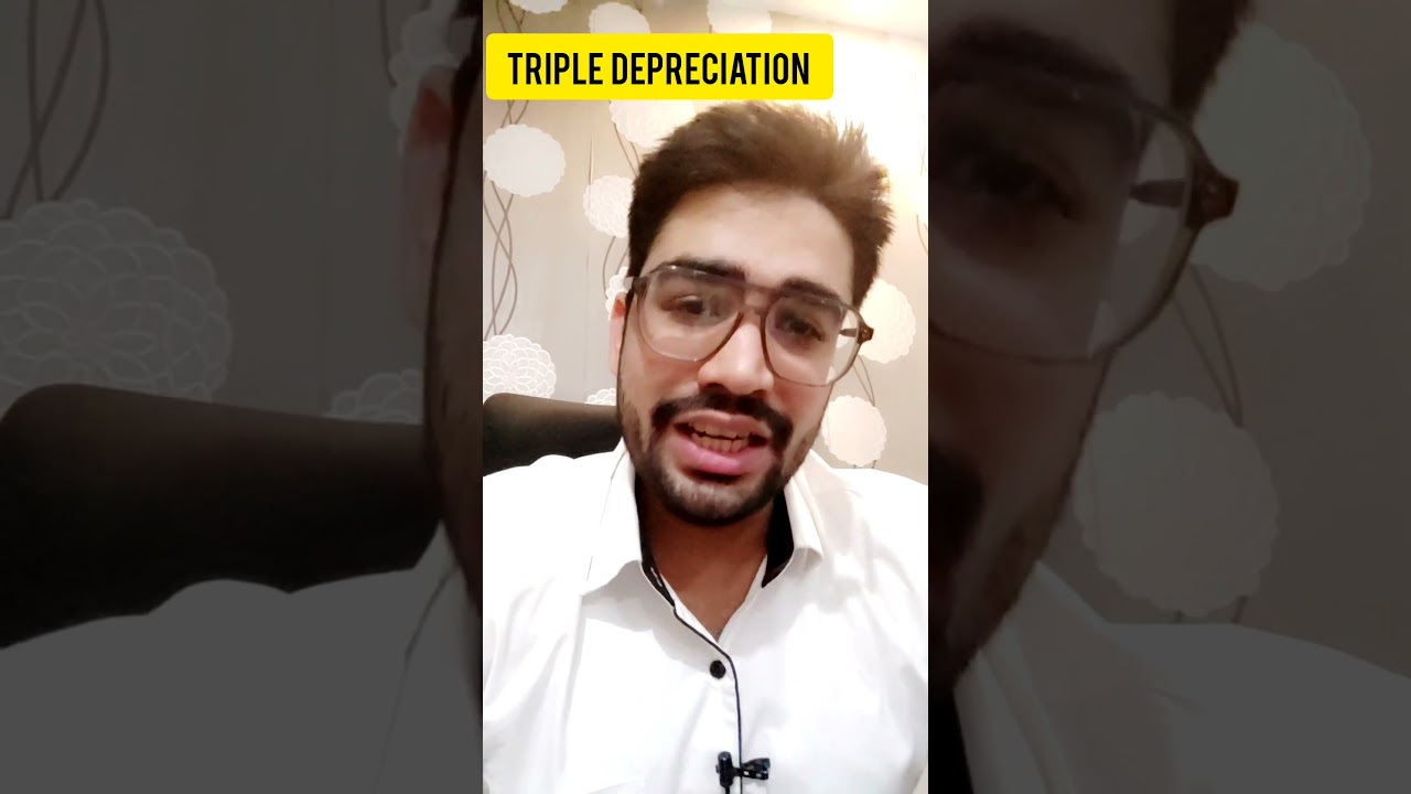 Triple Depreciation accounting by accountant 🤔