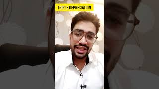Triple Depreciation accounting by accountant 🤔