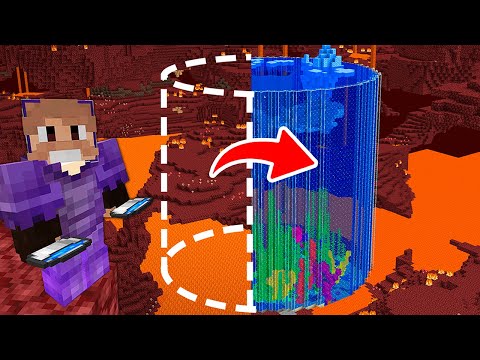 I CREATED AN AQUARIUM INSIDE THE NETHER