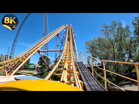 On-ride point of view of Boomerang