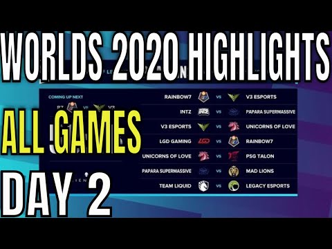 Worlds 2020 Play Ins Day 2 Highlights ALL GAMES + Group Standings | Lol World Championship 2020