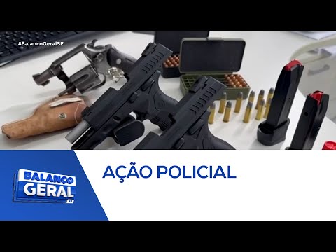 Operação apreende cinco armas e quase 80 munições em Amparo de São Francisco   Balanço Geral