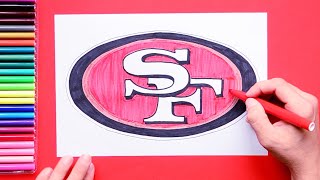 How to draw the San Francisco 49ers Logo (NFL Team)
