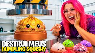 DESTRUIMOS 5 DUMPLING SQUISHY DE FORMAS DIFERENTES *deu muito errado