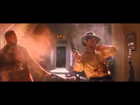 Django Unchained - Shooting 2Pac & James Brown Tribute Scene (SPOILER)