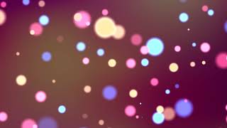 Seamless Loop Twinkling Circle Bokeh Colorful Lights With Alpha Channel 