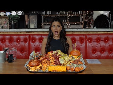 UNDEFEATED PHAT BOY BURGER TRAY CHALLENGE | BEEFY BOYS | @LeahShutkever