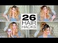 26 Lazy Girl Hair Hacks You Need To Know! 