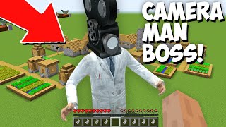 I found BIGGEST CAMERA MAN BOSS in Minecraft ! NEW GIANT SKIBIDI TOILET ARMY !