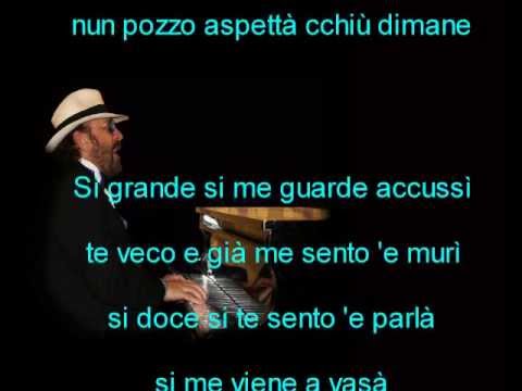 Me faie mpazzì , testo karaoke canzone napoletana di Lello Pugliese
