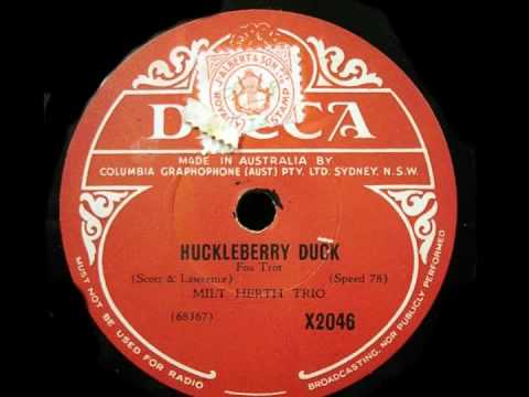 78rpm Restoration - Milt Herth Trio - Huckleberry Duck