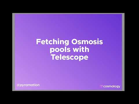 How to Fetch Osmosis Pool information with OsmoJS or Telescope