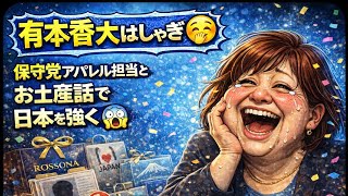有本香大はしゃぎ🤭保守党アパレル担当とお土産話で日本を豊かに強く😱#百田尚樹　#有本香　#保守党　#河村たかし　#減税日本　#北村晴男　#竹上ゆうこ  #高市早苗　 #リハック　#アベプラ　