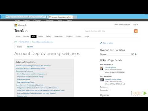 Enterprise Identity Management with Microsoft FIM Tutorials Deleting Users | packtpub com