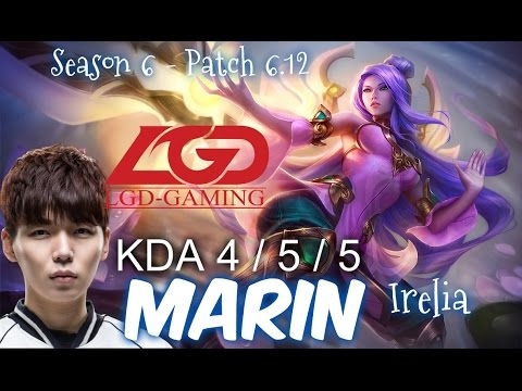 LGD MaRin IRELIA Top vs PANTHEON - Patch 6.12 KR Ranked | League of Legends