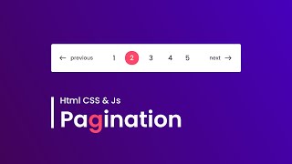 How To Make Pagination In Website Using HTML CSS And JavaScript