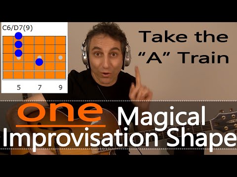 Jazz Improvisation Made Easy #1: Take the A Train With One Magic Shape For All Chords