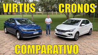 Comparativo: Virtus 170 TSI AT x Cronos Precision 