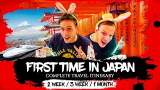 FIRST TIME travel in JAPAN Itinerary 🇯🇵 14 days / 21 days / 1 Month