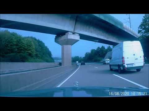 Autobahn Fahrt A7 Kasseler Berge_16/08/2020