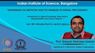 Lec 08 - Introduction to vector spaces