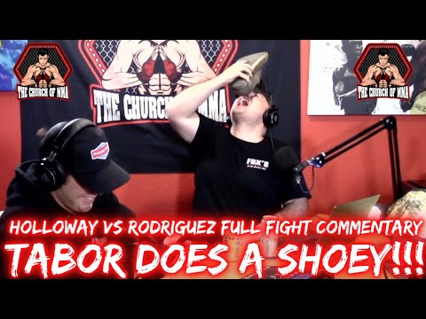 Fight Companion Clip: FULL FIGHT COMMENTARY MAX HOLLOWAY VS YAIR RODRIGUEZ AND TWO SHOEYS!!!