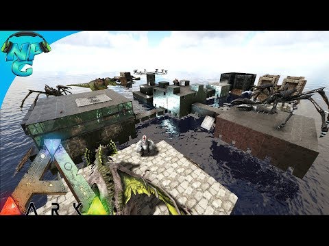 2 Men 1 Base Raid the Floating Water World - A City Made from Rafts! E30 ARK Survival Evovled