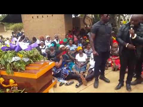 Malawi Human Rights Activist Timothy Mtambo shade tears during a funeral of one of the protester.