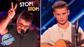 Download lagu Simon STOPS Nervous 13-Year-Old Singer Mid-Audition… Then THIS Happens?! mp3