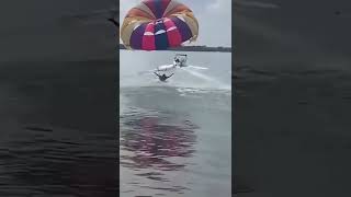 巨漢がパラセーリングをやった結果ｗｗｗ[爆笑TikTok]