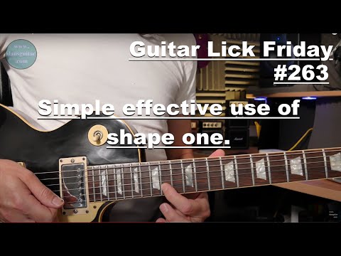 Lick Friday Week 263 - Simple effective use of shape one in F#m