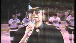 Roy Orbison sings &quot;The Star Spangled Banner&quot; at the LA Kings Game - Oct 6, 1988
