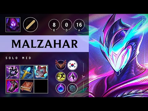 Malzahar Mid vs Viktor - KR Grandmaster Patch 25.04