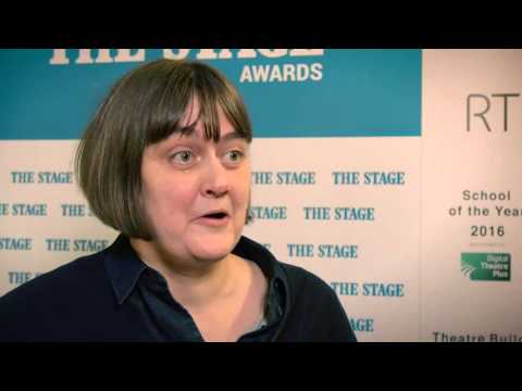 Sarah Frankcom, artistic director of the Royal Exchange, Manchester, at The Stage Awards 2016