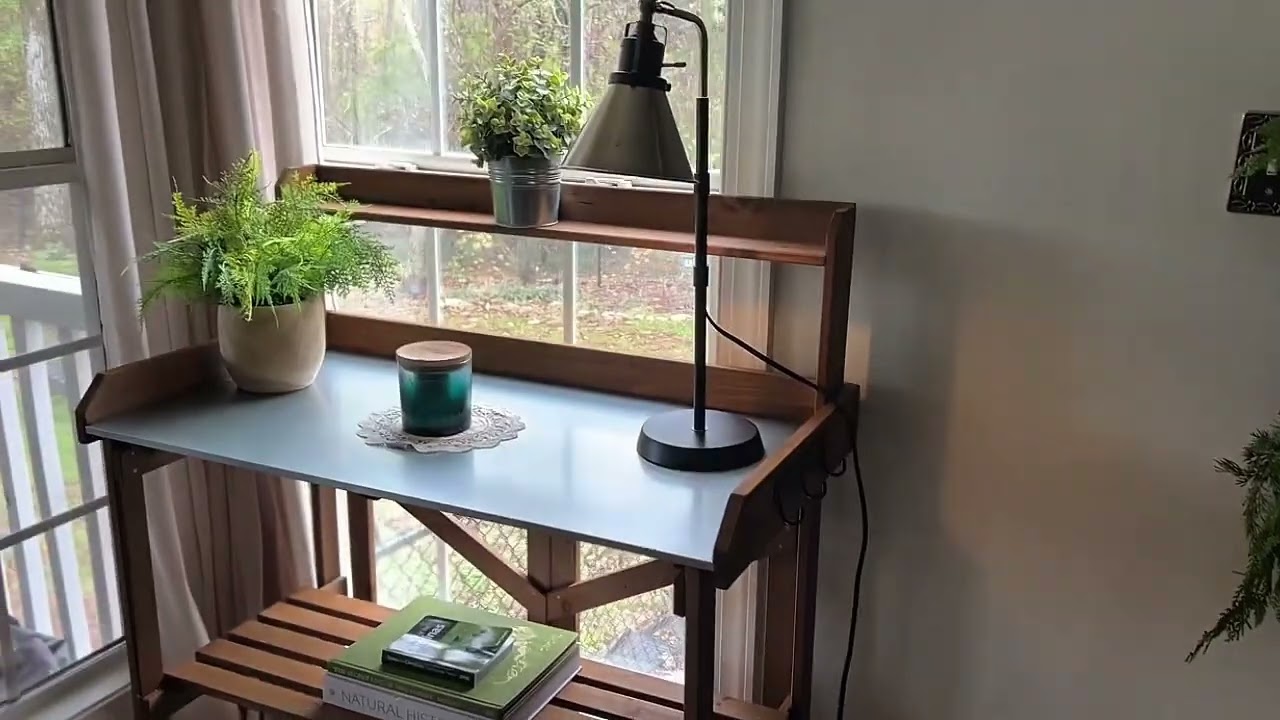 2-Tier Raised Garden Bed with Legs and Storage Shelf - Customer Experience Video