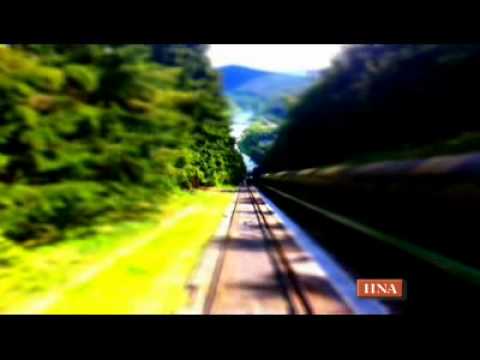 Standseilbahn am Edersee in Miniaturformat (Tilt-Shift)