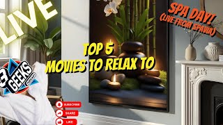 Live at Spavia! Top 5 Relaxing Movies + CinemaCon News & Last of Us 3 Update | 3 Geeks Podcast