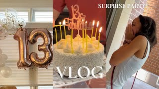 DAY IN THE LIFE VLOG | THROWING A LAST MINUTE SURPRISE PARTY!