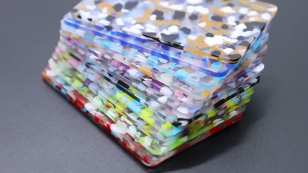Confetti Chunky Glitter Acrylic Sheet | Grandview Factory Direct