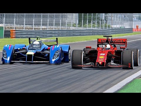 Ferrari F1 2019 vs Red Bull X2010 - Monza