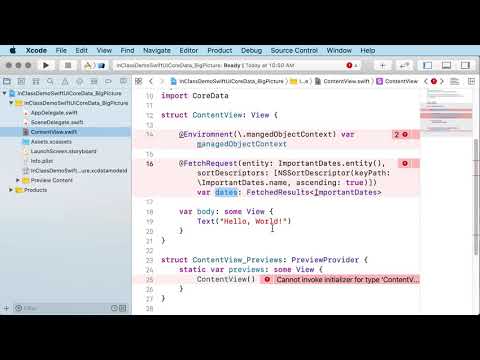 IMS 351: Grab Bag - Core Data in SwiftUI
