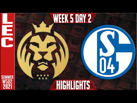 MAD vs S04 Highlights | LEC Summer 2021 W5D2 | MAD Lions vs Schalke 04