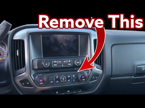 2017 Chevrolet Silverado Climate Control Removal in Center Stack Dash