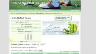 FORBIS TeeTime - Rezervácia ihriska