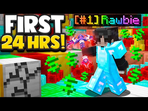 MY *INSANE* FIRST 24 HOURS ON PRISON! | Minecraft Prison | Complex Gaming [1]