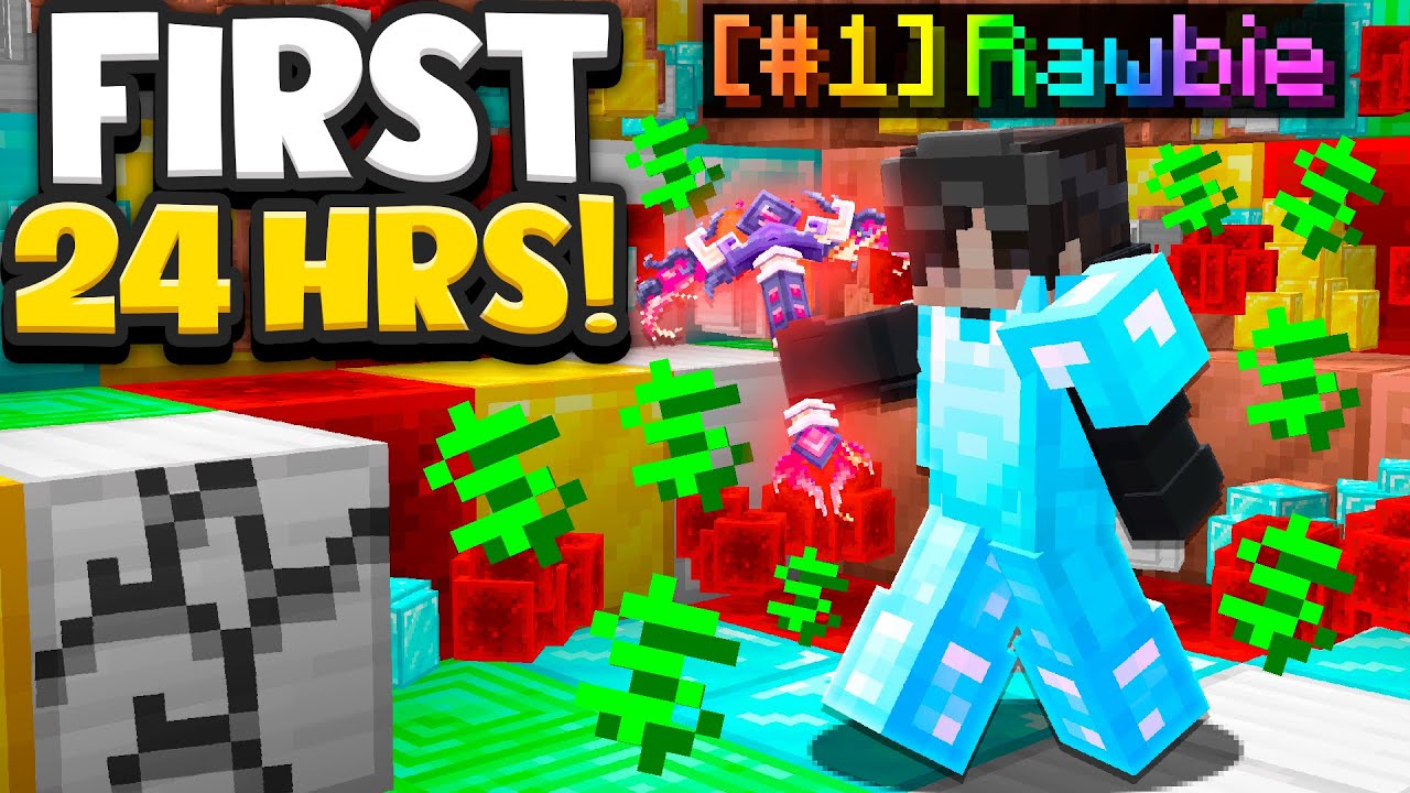 MY *INSANE* FIRST 24 HOURS ON PRISON! | Minecraft Prison | Complex Gaming [1]